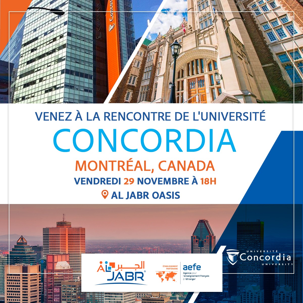 Rencontre Exclusive : L’Université Concordia de Montréal à Al Jabr 🌍🎓