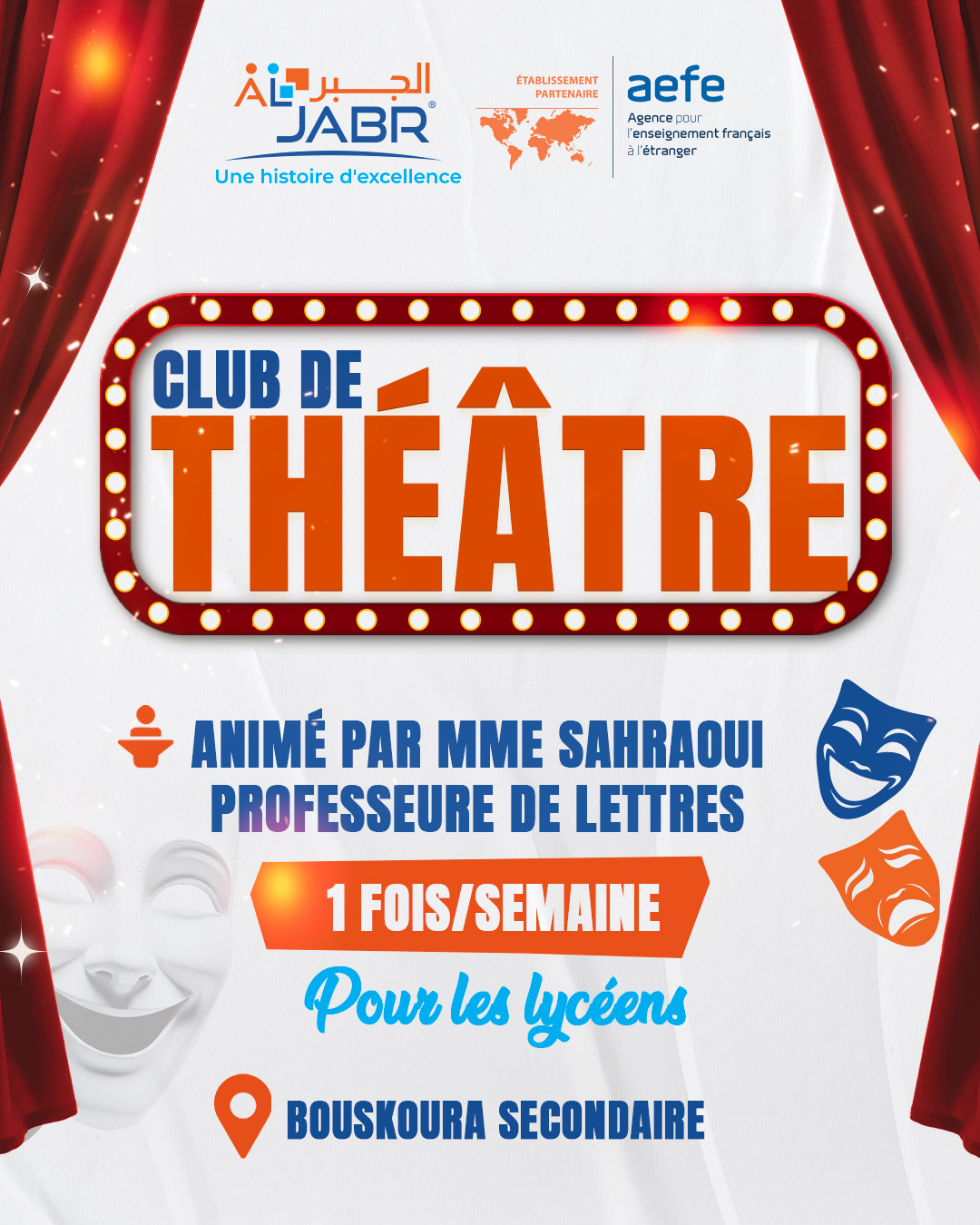 Club de théâtre – Al Jabr Bouskoura Secondaire