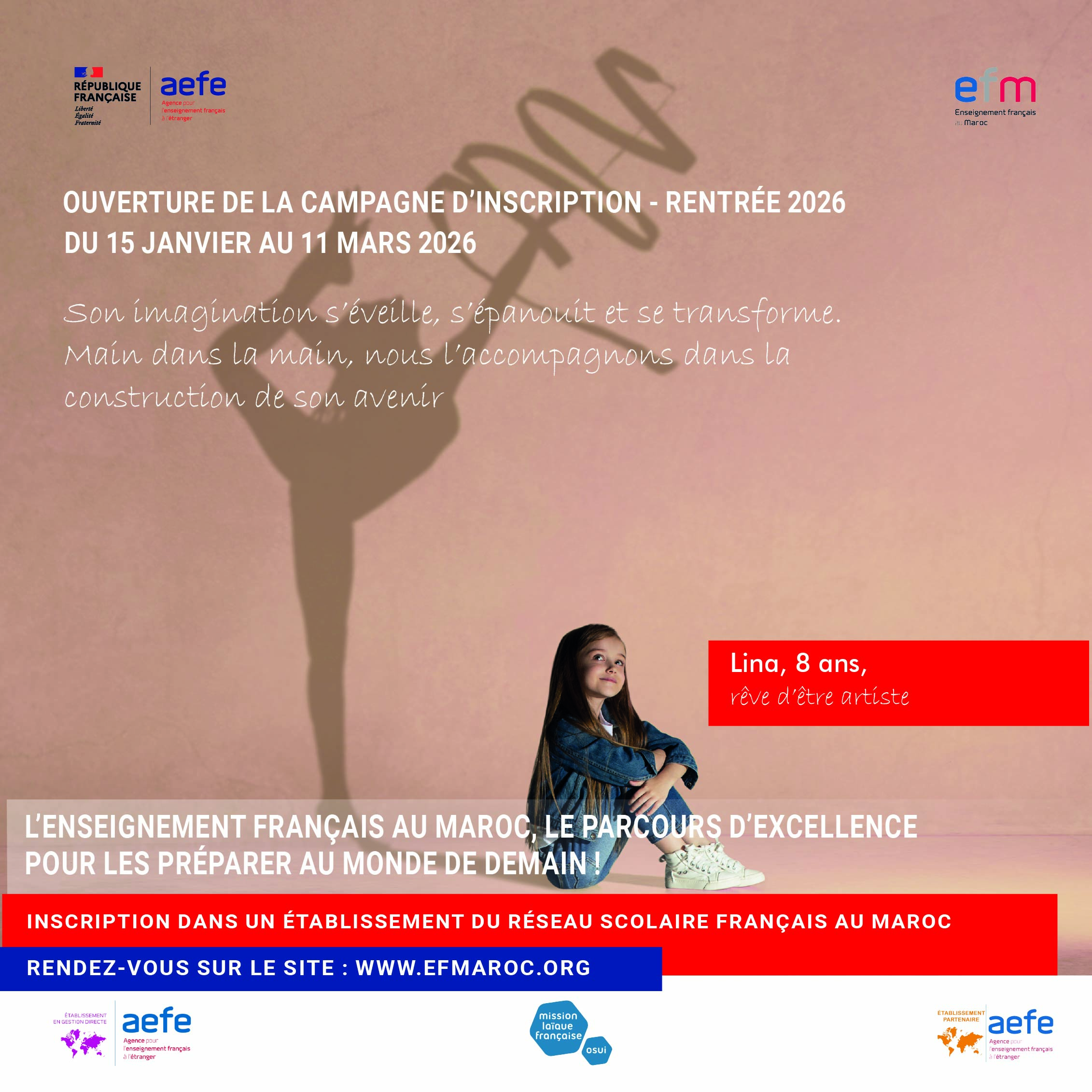 Admissions 2026 – La campagne continue !